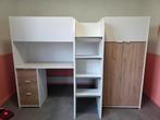 Hoogslaper met kast en bureau - Ideaal voor kinderkamer, Ophalen, Zo goed als nieuw, Hoogslaper