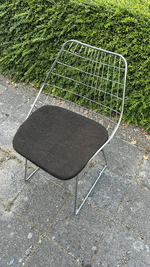 3 x Draadstoelen jaren ‘60, Huis en Inrichting, Stoelen, Zo goed als nieuw, Drie, Metaal, Overige kleuren, Ophalen