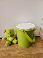 Tupperware groene wasemmer met handvat - 8,5 liter, Ophalen of Verzenden, Gebruikt, Groen, Bak of Kom