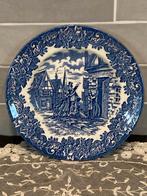 Blauw bord, Ironstone England (100625), Huis en Inrichting, Keuken | Servies, Ophalen of Verzenden, Overige stijlen, Bord(en)