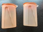2 x Tupperware sapkan oranje 1 liter, Ophalen of Verzenden, Zo goed als nieuw, Oranje