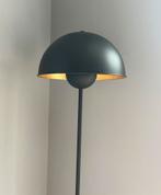 Mooie mat zwarte stalamp mushroom vorm, Huis en Inrichting, Lampen | Vloerlampen, Ophalen, Zo goed als nieuw, Metaal, 150 tot 200 cm