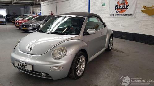 Volkswagen Beetle 1.6 CABRIO BENZ 1.595CC 75KW 102PK, Auto diversen, Schadeauto's, Handgeschakeld, Benzine, Cabriolet, Zilver of Grijs