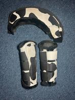 Te koop  peesbeschermers + springschoenen koe print Maat L, Dieren en Toebehoren, Ophalen of Verzenden, Gebruikt, Overige toepassingen