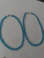 Katting, haakwerk, gehaakte ketting, , kerstspullen, Sieraden, Tassen en Uiterlijk, Kettingen, Ophalen of Verzenden, Zo goed als nieuw