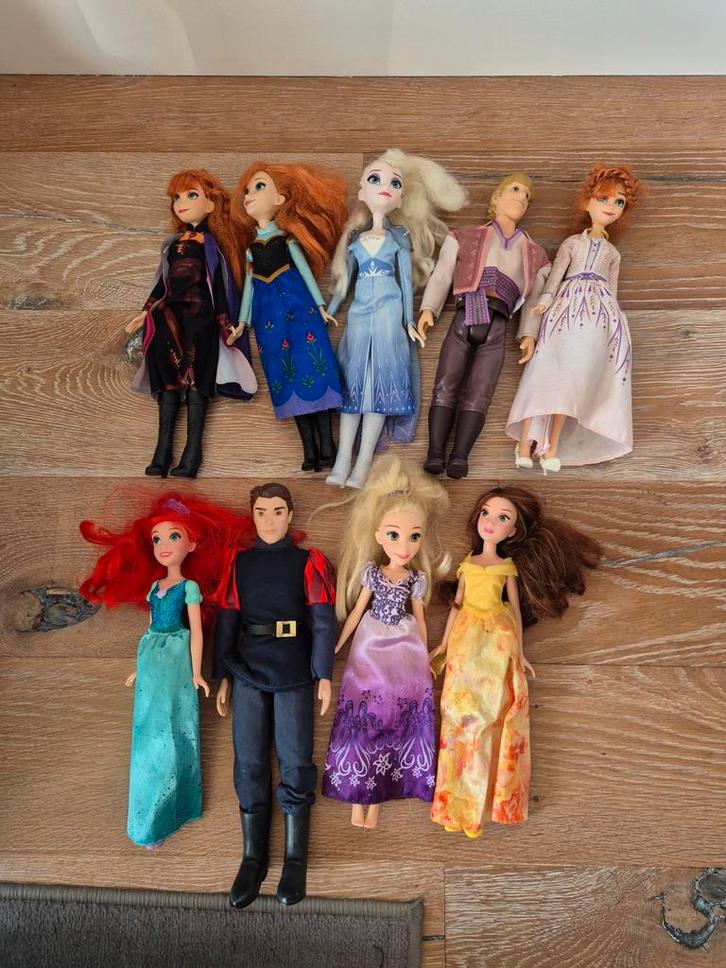 Disney Princess Poppen Set, Kinderen en Baby's, Speelgoed | Poppen, Gebruikt, Barbie, Ophalen