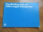 Instructieboek Volkswagen Transporter T3 1982, Auto diversen, Handleidingen en Instructieboekjes, Ophalen of Verzenden
