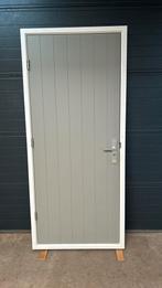 Buitendeur met hardhouten kozijn, Deurkozijn, Zo goed als nieuw, 75 tot 150 cm, Hout
