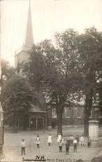 Capelle a/d IJssel - NH Kerk - Plein met kinderen, Ophalen of Verzenden, Voor 1920, Gelopen, Zuid-Holland