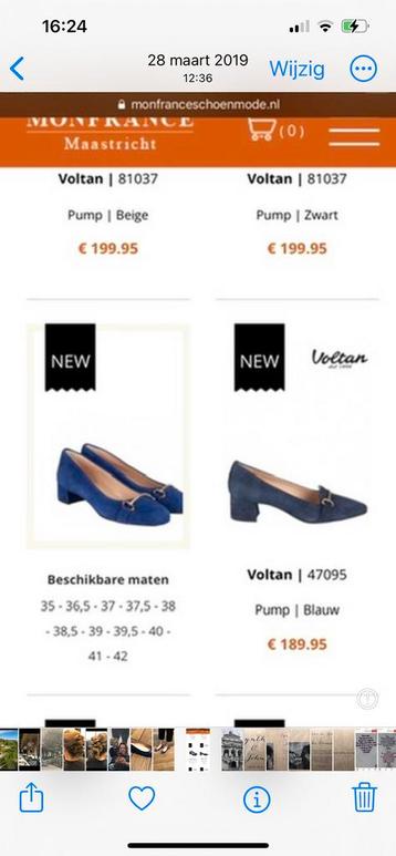 Kobalt blauwe pumps-Maat 39,5-40. Merk Voltan. beschikbaar voor biedingen
