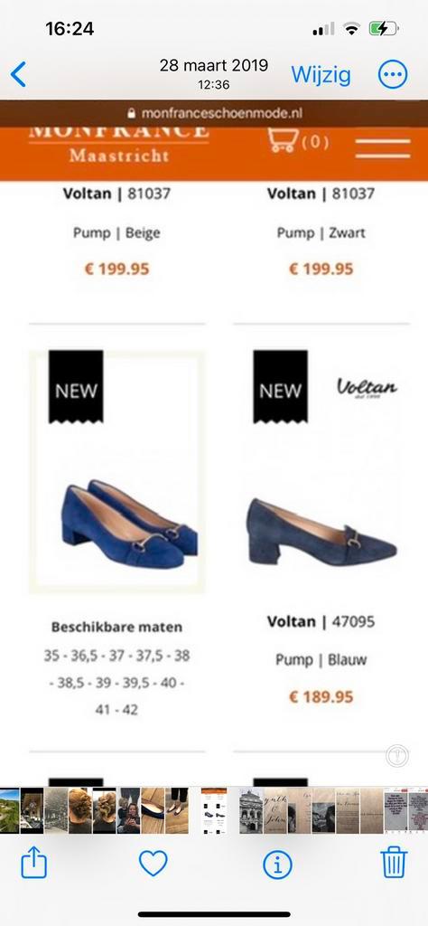 Kobalt blauwe pumps-Maat 39,5-40. Merk Voltan., Kleding | Dames, Schoenen, Zo goed als nieuw, Ophalen of Verzenden