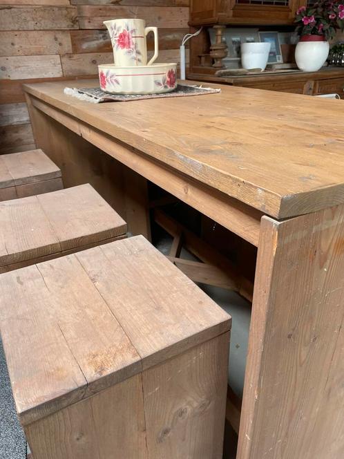 Bartafel incl krukken, Huis en Inrichting, Barren, Zo goed als nieuw, Ophalen of Verzenden