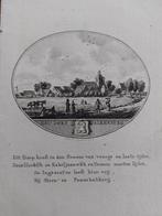 37 / Valkenburg Gravure 18de eeuw van Ollefen en Bakker, Antiek en Kunst, Kunst | Etsen en Gravures, Ophalen of Verzenden