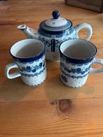 Nieuw Bunzlau Castle Theepot en Mokken Set, Nieuw, Ophalen of Verzenden, Overige stijlen, Kop(pen) en/of Schotel(s)