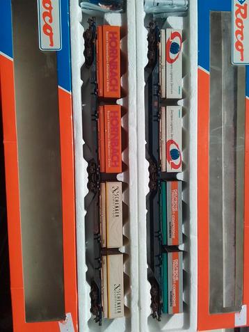 Roco 47100 & 47102 DB Containerwagens beschikbaar voor biedingen