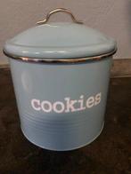Cookies pot - emaille - lichtblauw, Huis en Inrichting, Keuken | Servies, Overige materialen, Overige typen, Nieuw, Ophalen of Verzenden