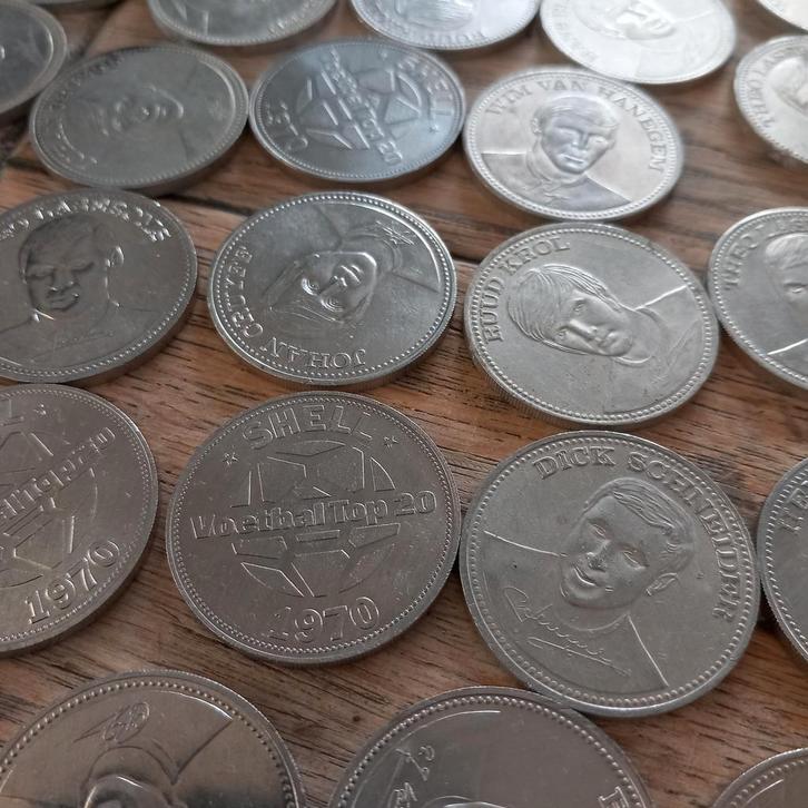 Shell munten verzameling 1970, Verzamelen, Overige Verzamelen, Gebruikt, Ophalen of Verzenden