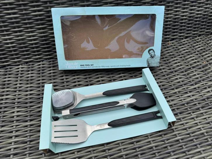 Jamie Oliver - BBQ tool set RVS (nieuw), Tuin en Terras, Barbecue-accessoires, Nieuw, Ophalen of Verzenden