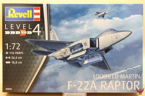 ROWASP | Revell 1/72 Lockheed Martin F-22A Raptor, Hobby en Vrije tijd, Modelbouw | Vliegtuigen en Helikopters, Nieuw, Vliegtuig