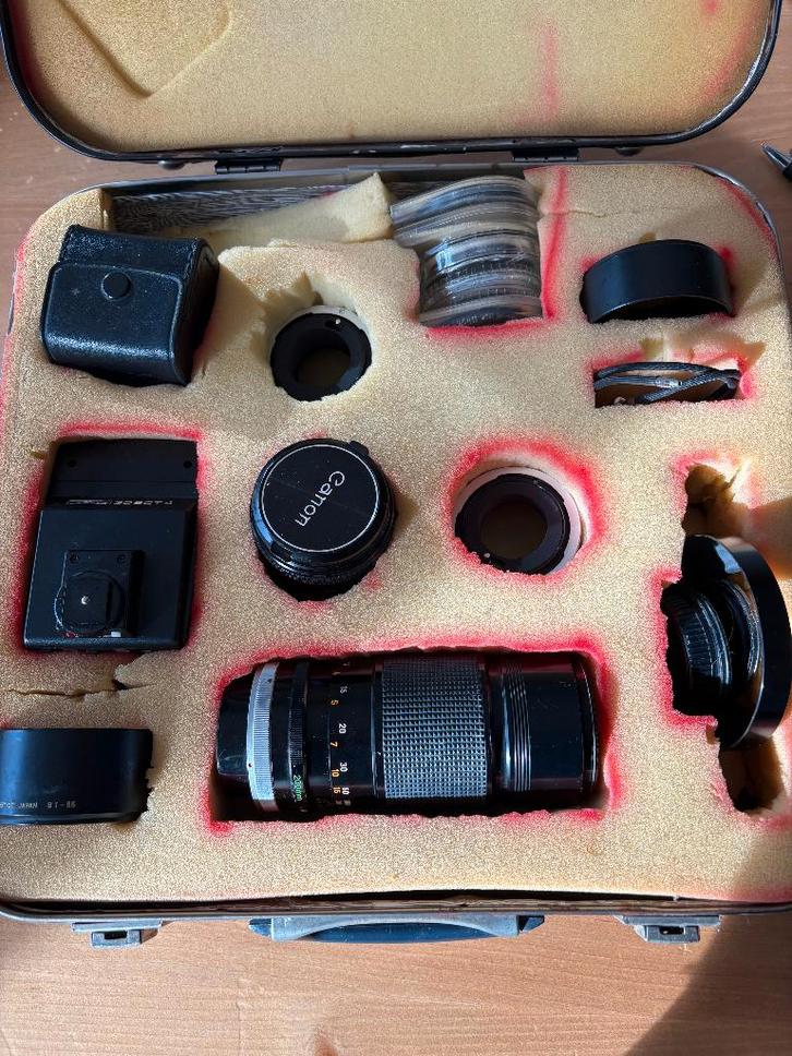 Canon FD vintage lenzenset + accessoires, Audio, Tv en Foto, Fotografie | Lenzen en Objectieven, Zo goed als nieuw, Overige typen