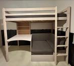 Grenen Hoogslaper 90x200 - White Washed Pine, Huis en Inrichting, Slaapkamer | Stapelbedden en Hoogslapers, Ophalen, Hoogslaper