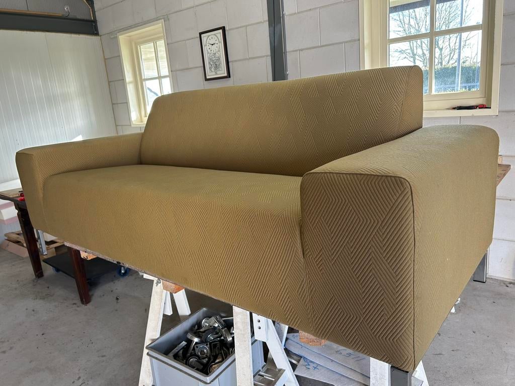 Gelderland 6511 2/5 zits kvadrat febrik, 75 tot 100 cm, Ophalen of Verzenden, Zo goed als nieuw, Stof