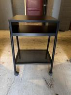 Zwarte Setskog nachtkastje van Ikea, Ophalen, 50 tot 100 cm, Rond, Zo goed als nieuw