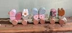 Little dutch blokkentrein Flowers, Kinderen en Baby's, Speelgoed | Houten speelgoed, Ophalen, Zo goed als nieuw