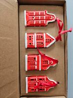 Hollandse Huisjes Kerstboom Ornamenten - Set van 4, Ophalen of Verzenden, Nieuw