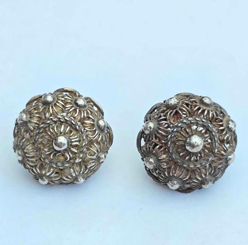 8 Zilveren Antieke Zeeuwse Knopen, Sieraden, Tassen en Uiterlijk, Antieke sieraden, Zilver, Verzenden