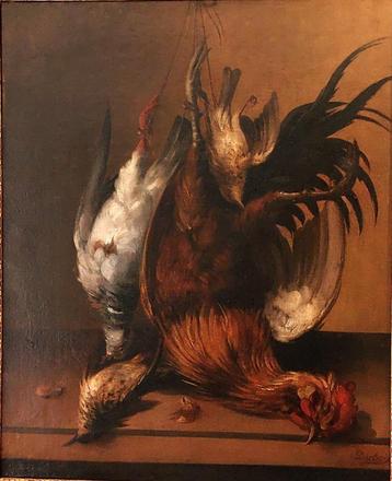 Louis A.Dubois 1830-1880.''vogelstilleven'' beschikbaar voor biedingen