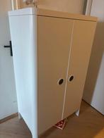 BUSUNGE Kledingkast - Wit - 80x139 cm, Antiek en Kunst, Antiek | Meubels | Kasten, Ophalen of Verzenden