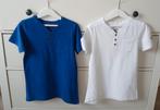 2 nette basic shirts van de WE 122-128, kobalt blauw en wit., Kinderen en Baby's, Kinderkleding | Maat 122, Gebruikt, WE, Ophalen of Verzenden