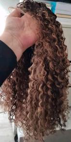 Nieuw! bruin met highlights lace-wig  nog 1 over!!., Sieraden, Tassen en Uiterlijk, Uiterlijk | Haarverzorging, Ophalen of Verzenden