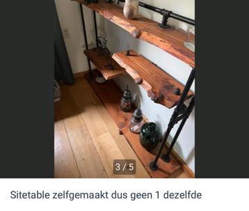 BIEDEN Handgemaakte Sidetable - Uniek! beschikbaar voor biedingen