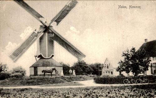 Hemmen - Molen, Verzamelen, Ansichtkaarten | Nederland, Gelopen, Gelderland, Voor 1920, Ophalen of Verzenden