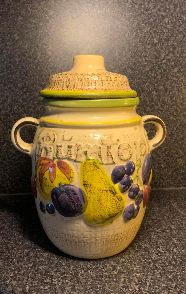 Vintage 1970 | Rümtopf | Scheurich, Huis en Inrichting, Keuken | Potten en Pannen, Zo goed als nieuw, Overige typen, Overige materialen