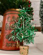 Vintage oud klein kerstboompje, Diversen, Kerst, Ophalen of Verzenden, Gebruikt