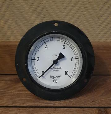 Zwiterse vintage drukmeter van H. A. Schlatter AG Schlieren beschikbaar voor biedingen