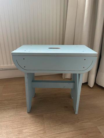 Vintage Houten Tafeltje/Bankje/Krukje beschikbaar voor biedingen