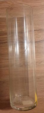 Cylinder vaas van helder glas hoogte 40cm ø10,5cm, Huis en Inrichting, Woonaccessoires | Vazen, Overige kleuren, Ophalen of Verzenden