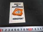 sticker strip leesmap vd vliet heeft u de mappenman vergeten, Ophalen, Zo goed als nieuw, Bedrijf of Vereniging