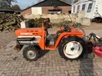 Kubota B1600 minitraktor met maaier, frees, ploegje, Ophalen of Verzenden