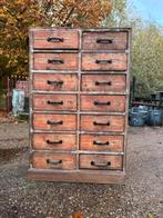 Oude ladekast industriële houten ladekast vintage ladekast, Ophalen