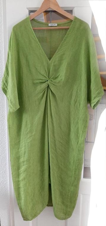 Linnen jurk Puro Lino, One size (44/46) Lime beschikbaar voor biedingen