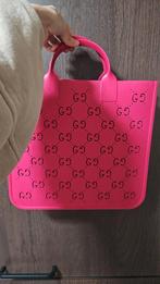 Gucci tote bag pink rubber, Verzenden, Zo goed als nieuw, Roze, Softcase