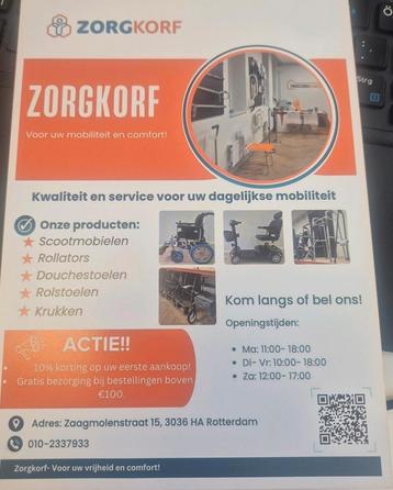Thuiszorgwinkel zorgkorf voor mobiliteit en comfort  beschikbaar voor biedingen