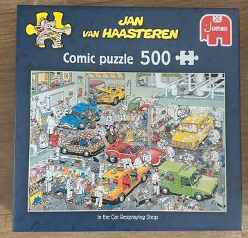Jan van Haasteren 500 stukjes puzzel AUTOSPUITERIJ beschikbaar voor biedingen