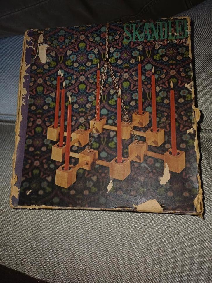 Vintage jaren 60 kandelaar - compleet, Antiek en Kunst, Antiek | Kandelaars, Overige materialen, Ophalen of Verzenden