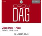 GEZOCHT Ajax Opendag ticket voetbal ticket AJAX!, Eén persoon